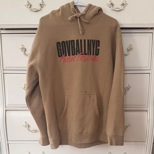 GovBallNYC Music Festival 10th Anniversary Tan Hoodie
